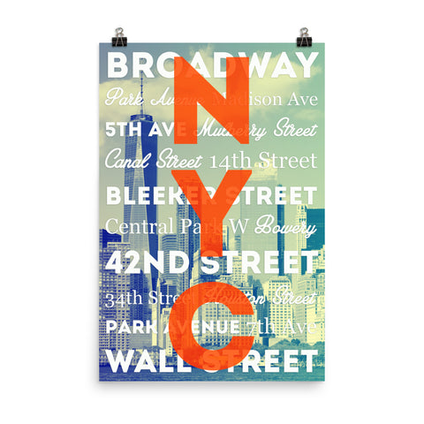 Travel Series - City Airports - New York City Poster