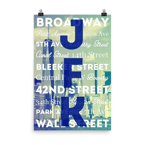 Travel Series - City Airports - New York City Poster