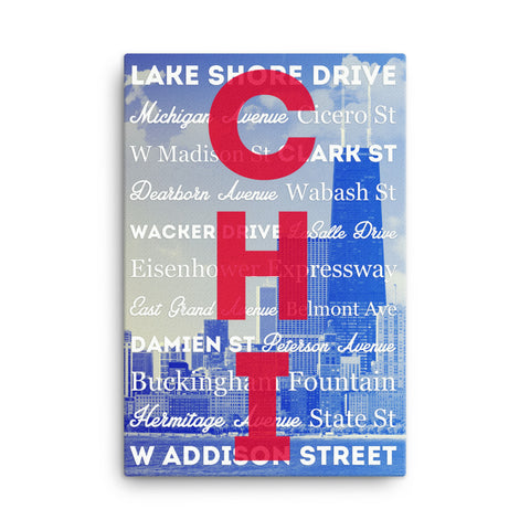 Travel Series - City Airports - Chi Town Special Canvas