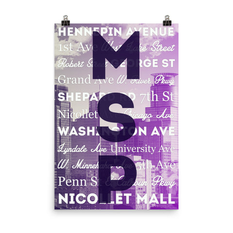 Travel Series - City Airports - Minneapolis/St. Paul Poster
