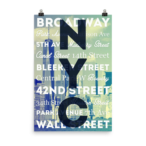 Travel Series - City Airports - New York City Poster