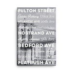 Travel Series - City Streets - Brooklyn Canvas