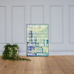 Travel Series - City Streets - New York City Canvas