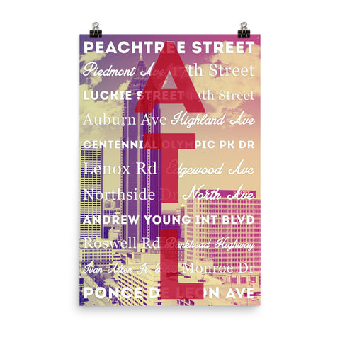 Travel Series - City Airports - Atlanta Poster